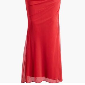 House of CB Red Maxi Skirt (tailored for women 5ft-5’4)